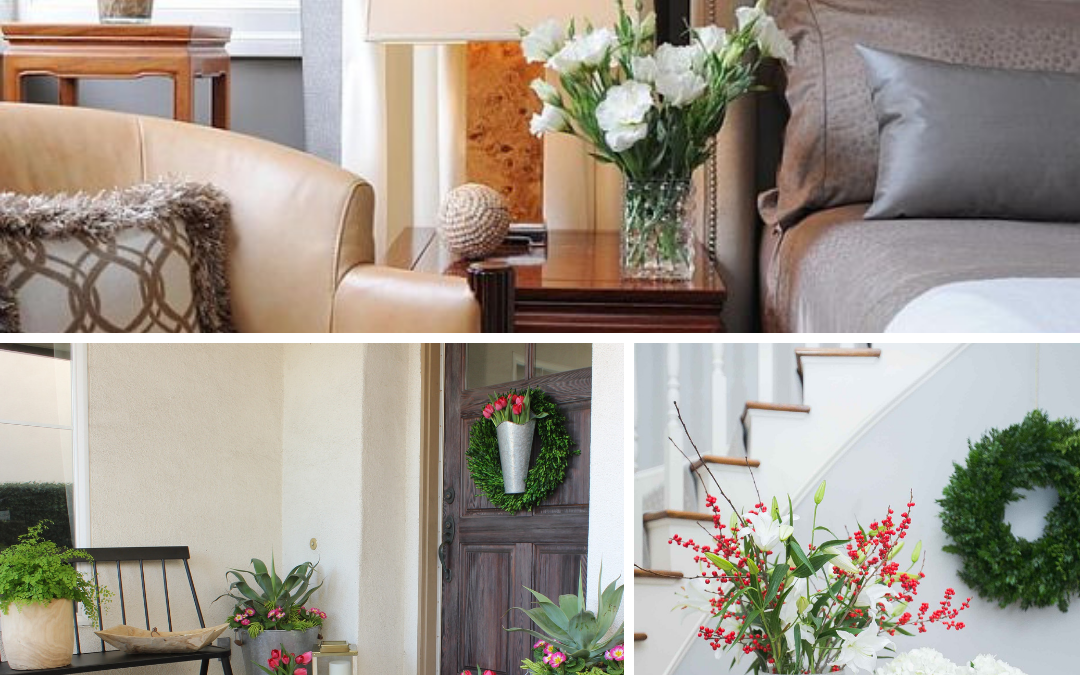Use flowers in home staging to wow the buyers